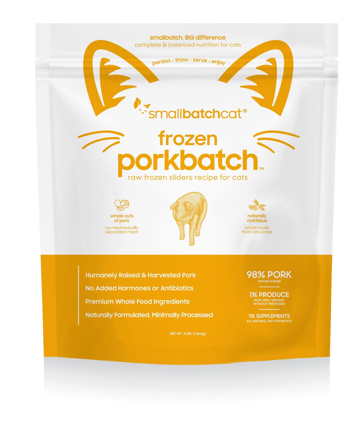 Small batch Cat Frozen Slider Pork 3#