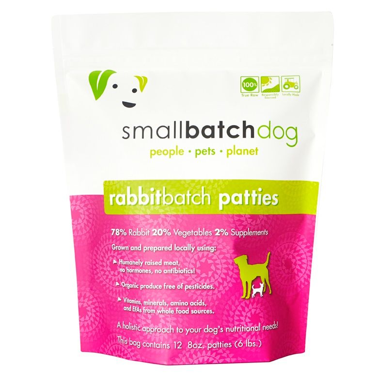 Small Batch Dog Frozen Rabbit Patties 6#