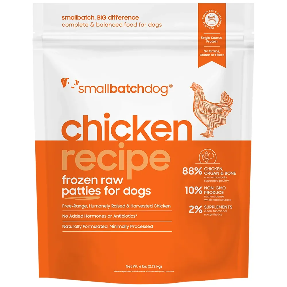 Small Batch Dog Frozen Chicken Patties 6#