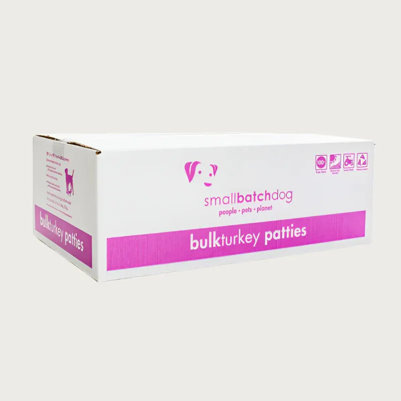 Small Batch Dog Frozen Patties Turkey 18#