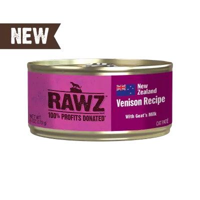 Rawz Cat 94% Venison Goat Milk 6oz