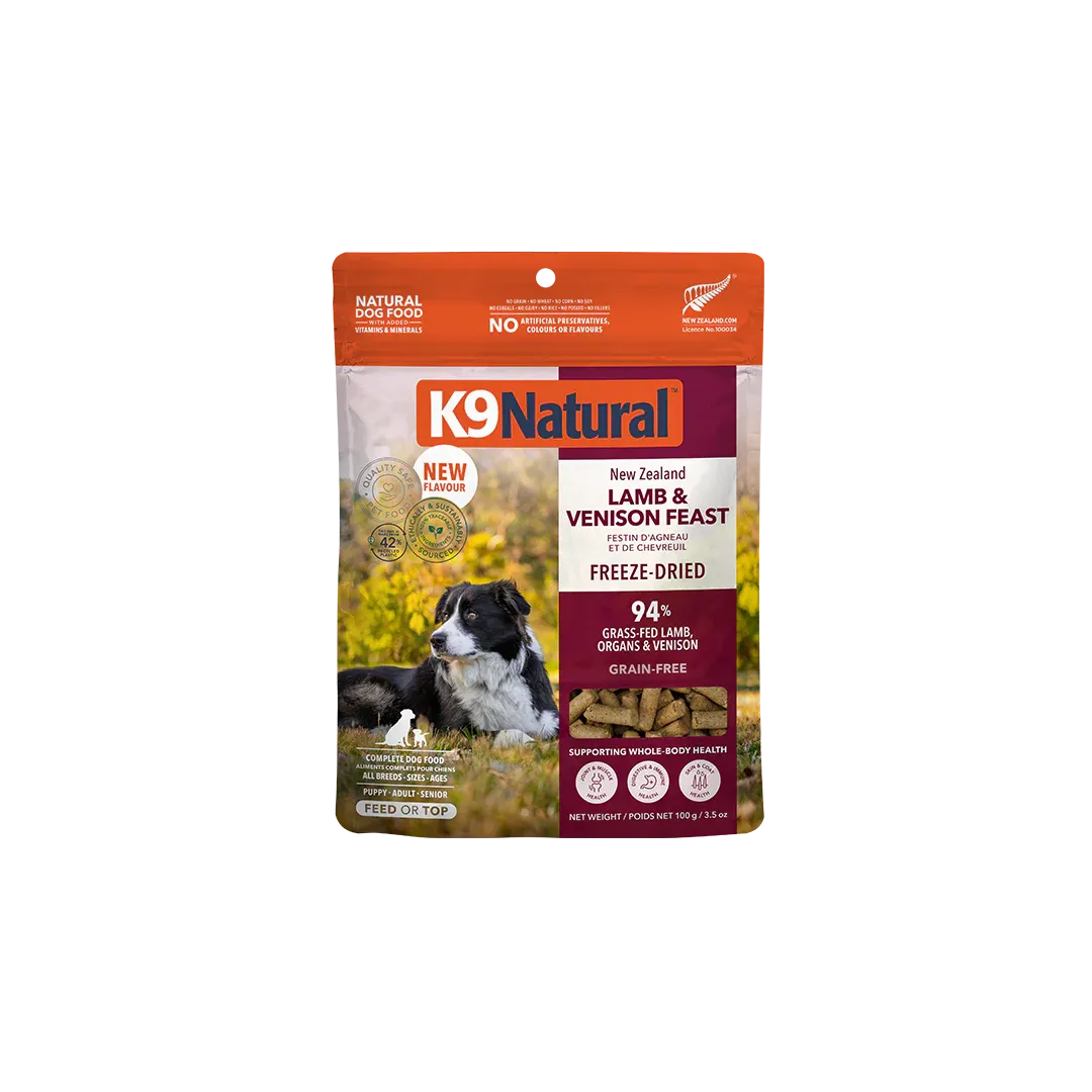 K9 Naturals FZD Lamb Venison 3.5oz
