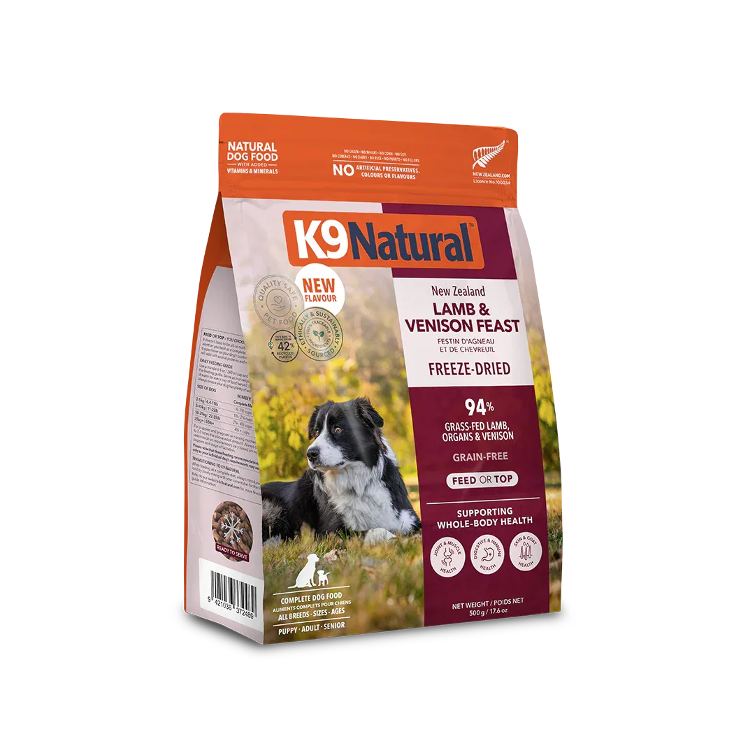 K9 Naturals FZD Lamb Venison 17.6oz