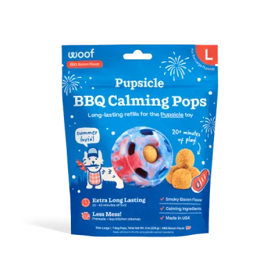 Woof Refill Calming BBQ Pop Small 6oz