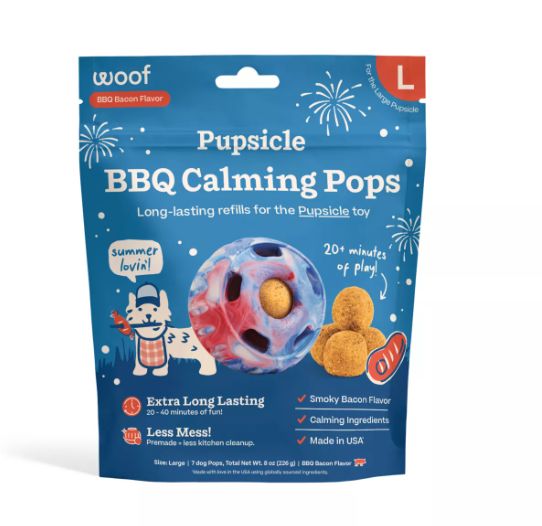 Woof Refill Calming BBQ Pop Large 8oz