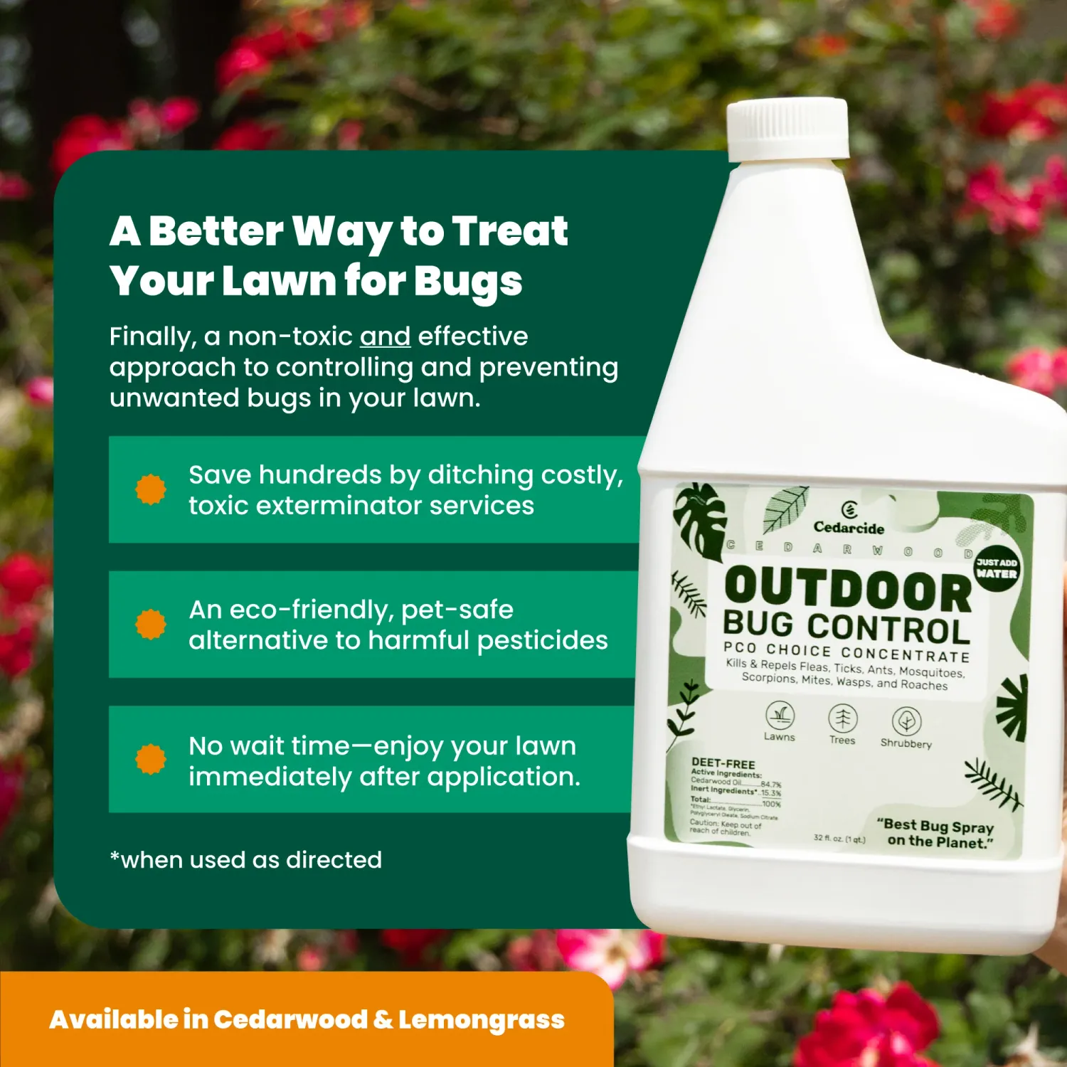 Cedarcide Outdoor Bug Control Concentrate 16oz