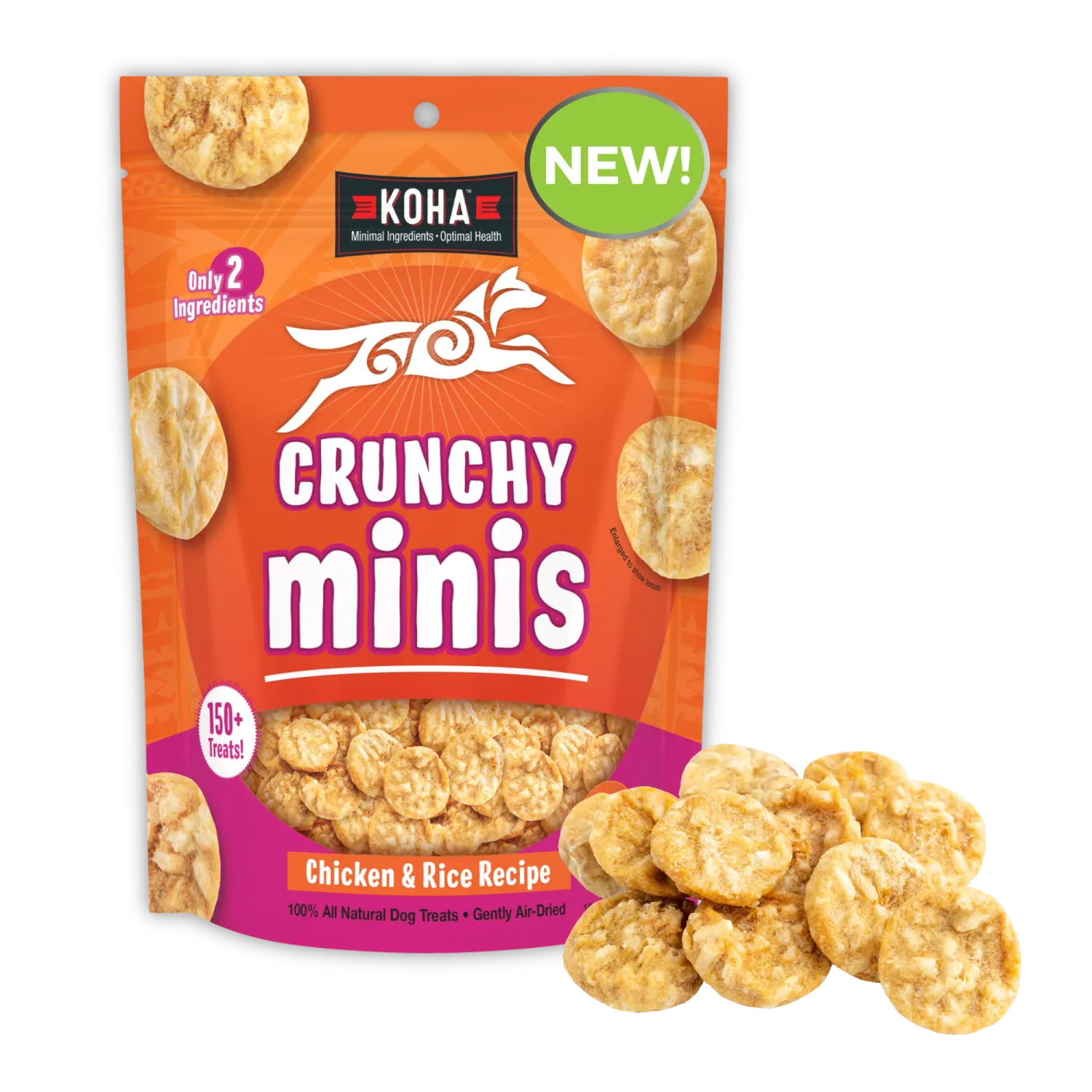Koha Crunchy Minis Chicken and Rice 5oz