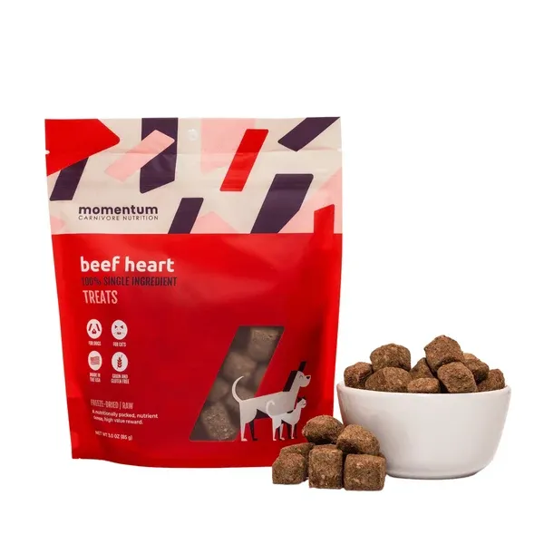 Momentum Treat Beef Hearts 3oz