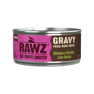 Rawz Cat  Can Minced Gravy Chicken &amp; Chicken Liver 5.5oz