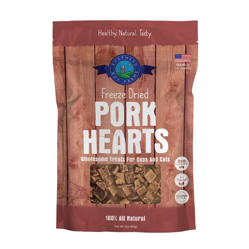 Shepherd Boy FZD Treat Pork Heart 3oz