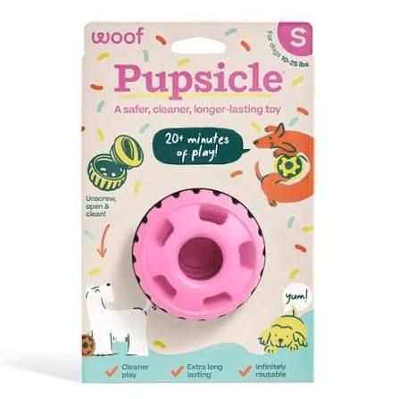 Woof Pupsicle Birthday Pink Small