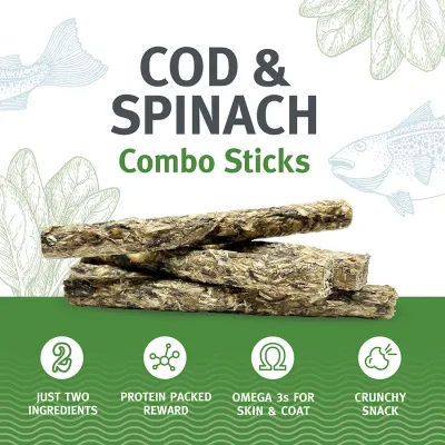 Icelandic Combo Sticks Cod Spinach  Value pack