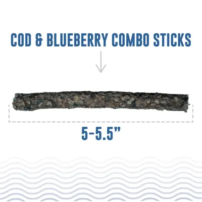 Icelandic Combo Sticks Cod Blueberry  Value pack
