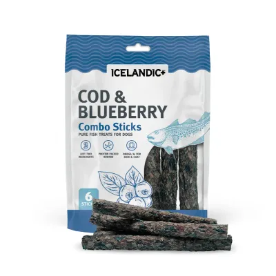Icelandic Combo Sticks Cod Blueberry  Value pack