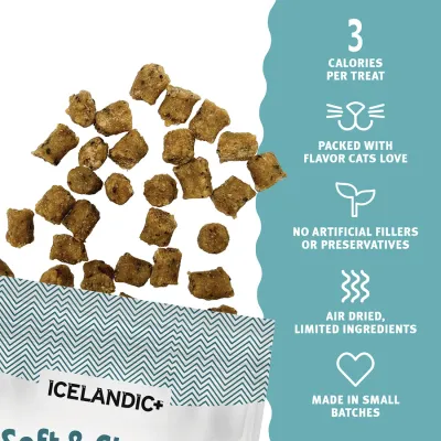 Icelandic Cat Soft Chewy Bites Chicken 1.8oz