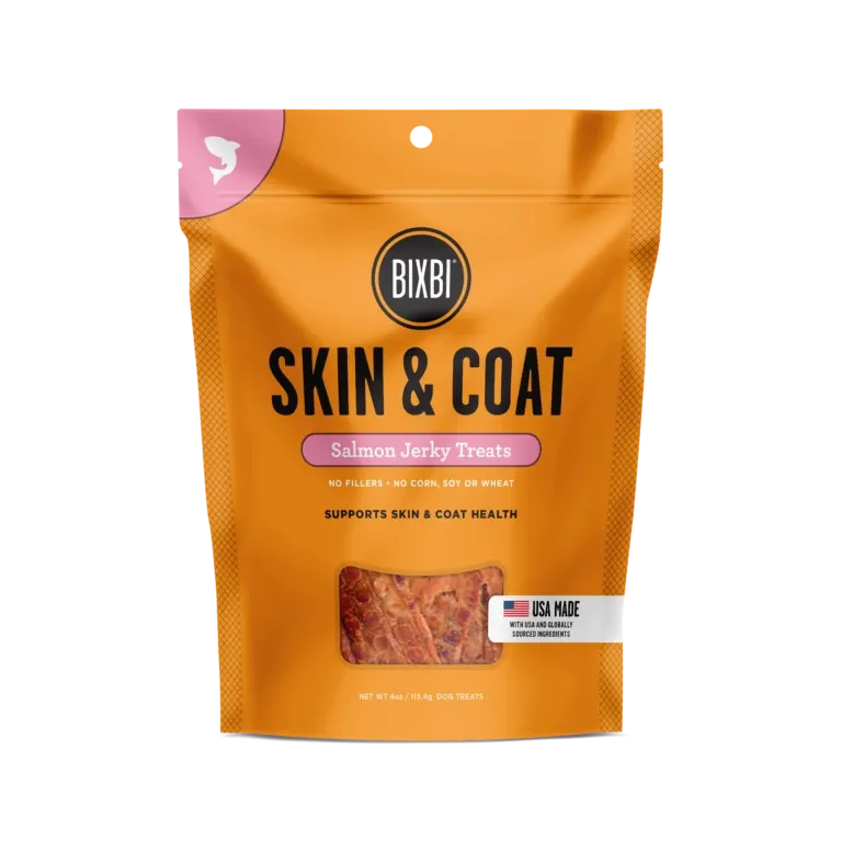 Bixbi Jerky Skin Coat Salmon 4oz