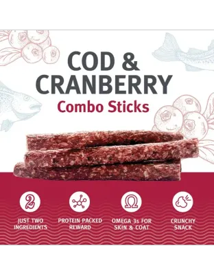 Icelandic Combo Sticks Cod Cranberry 2oz