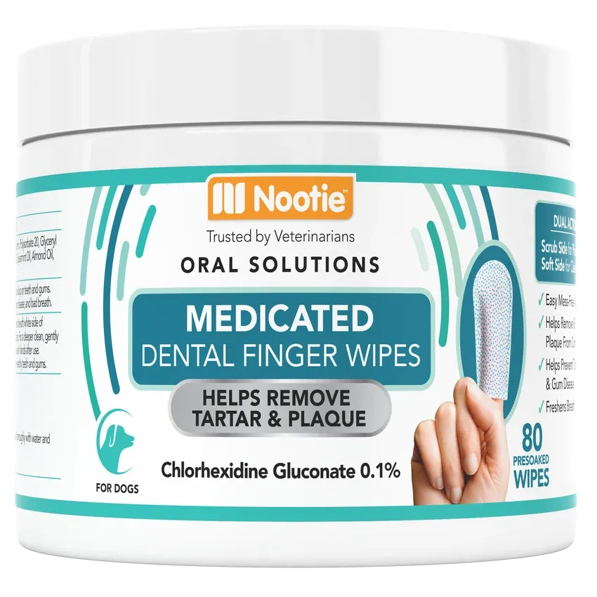 Nootie Medicated Dental Wipes 80ct