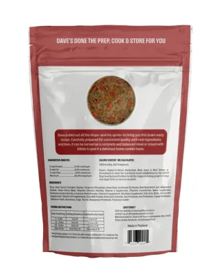 Daves Dog GF Duck Beef Pouch 9oz