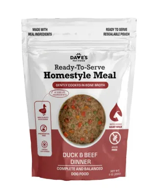 Daves Dog GF Duck Beef Pouch 9oz