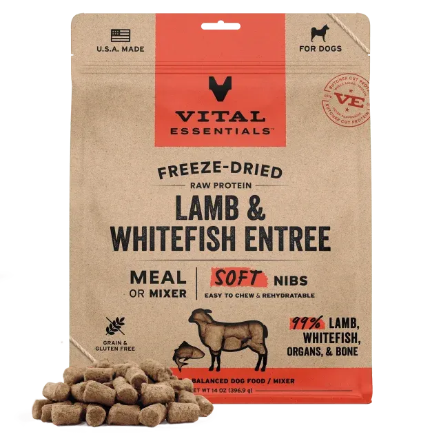 Vital Essentials D FZD Soft Nibs Lamb &amp; Whitefish 3#