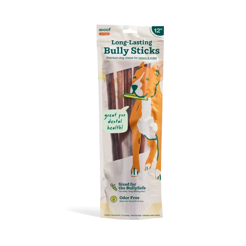 Woof Bullysafe Bully Stick 12" 5pk