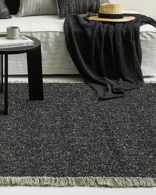Ulster Floor Rug | Black/ Natural