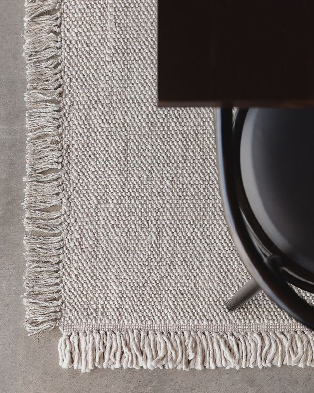 Ulster Floor Rug | White/Natural
