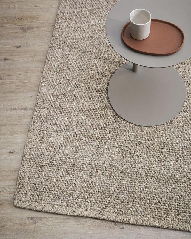 Nebraska Floor Rug | Pebble