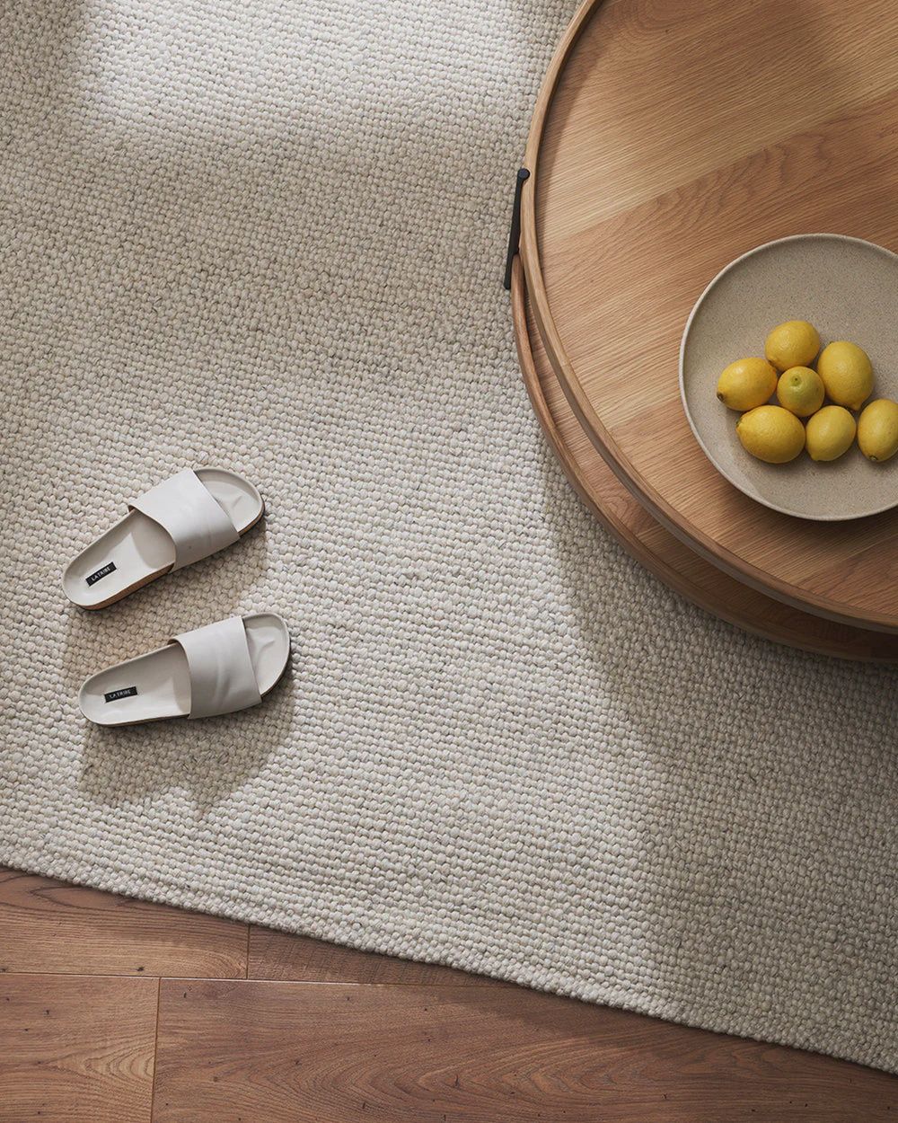 Nebraska Floor Rug | Natural White