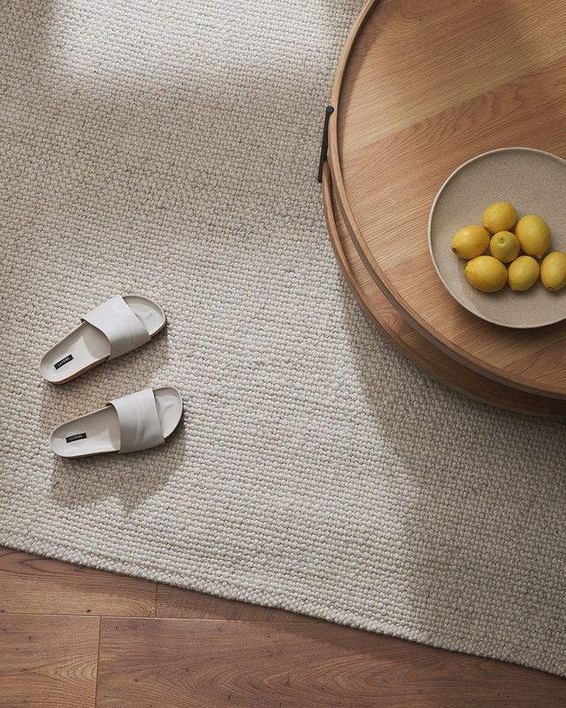 Nebraska Floor Rug | Natural White