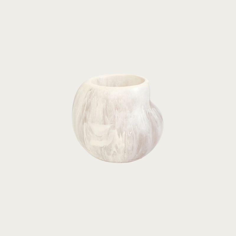 LARGE MOSS VASE | CHALK SWIRL