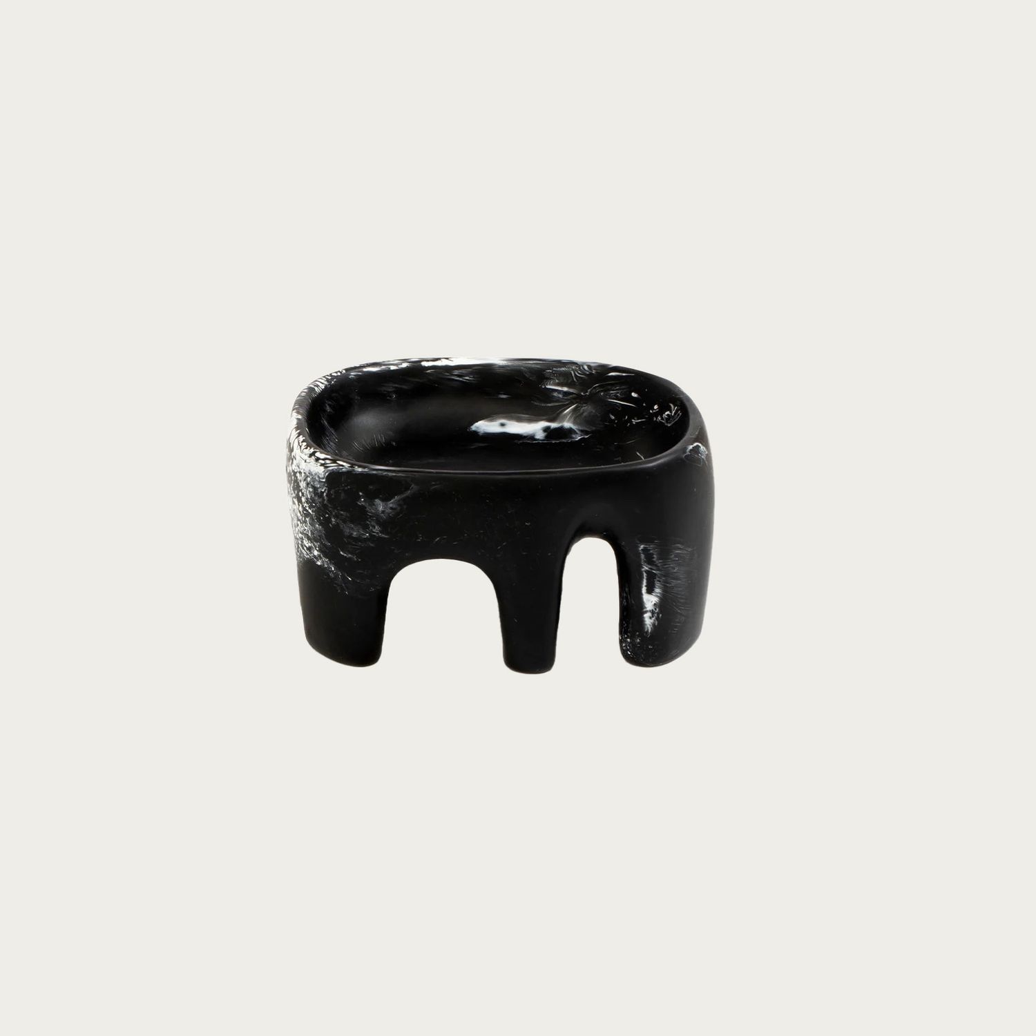 MEDIUM BRANCH BOWL | BLACK MARBLE
