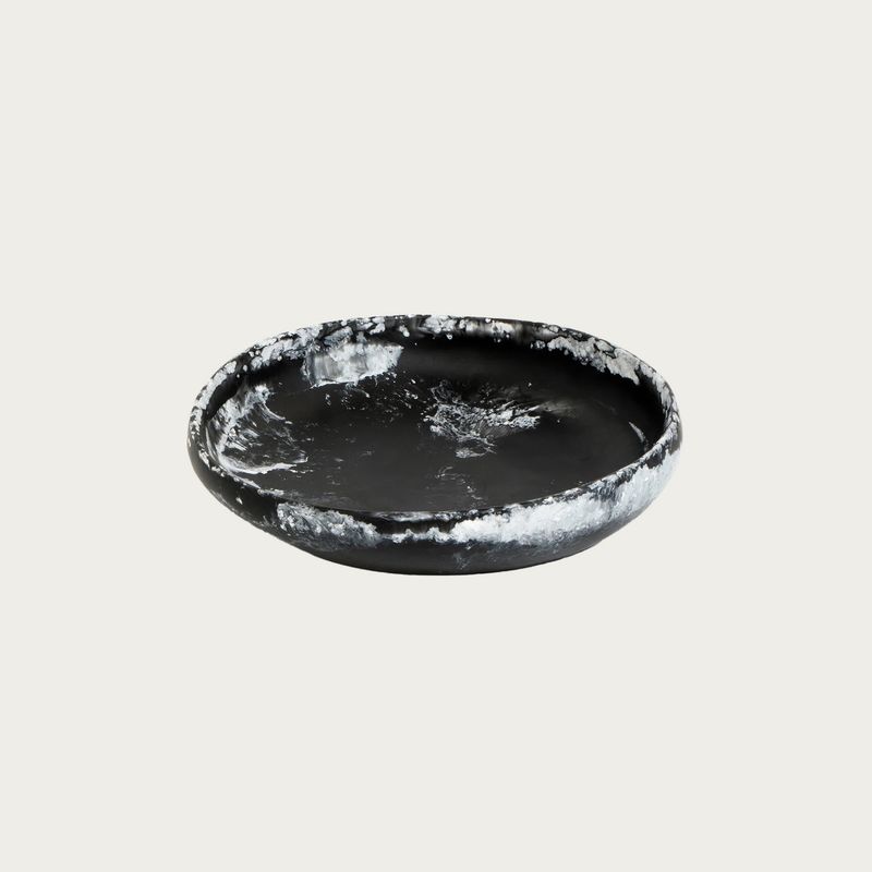 MEDIUM EARTH BOWL | BLACK MARBLE