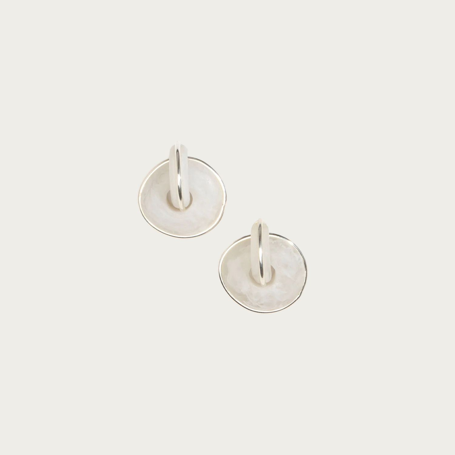 LINK DRIFT EARRINGS, Colour: FROST