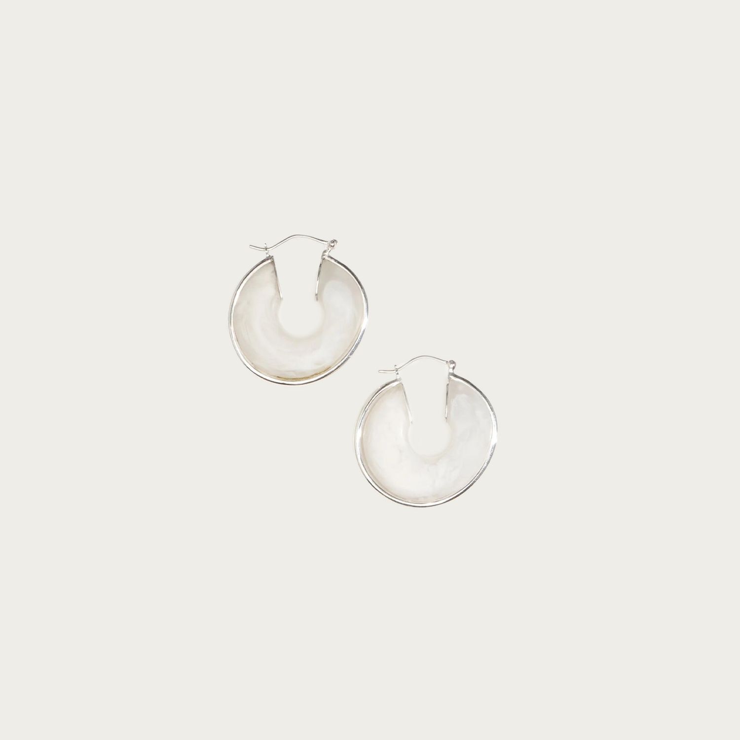 HOOP DRIFT EARRINGS, Colour: FROST