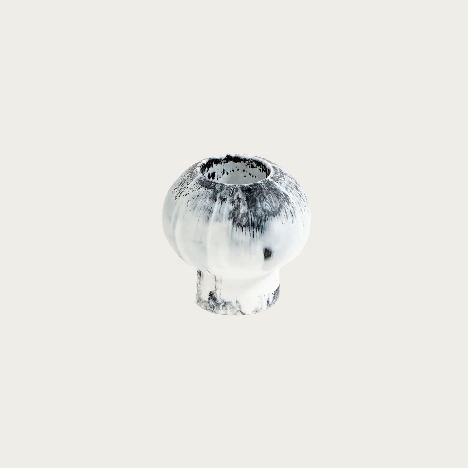 BOLD PEARL VASE | WHITE MARBLE
