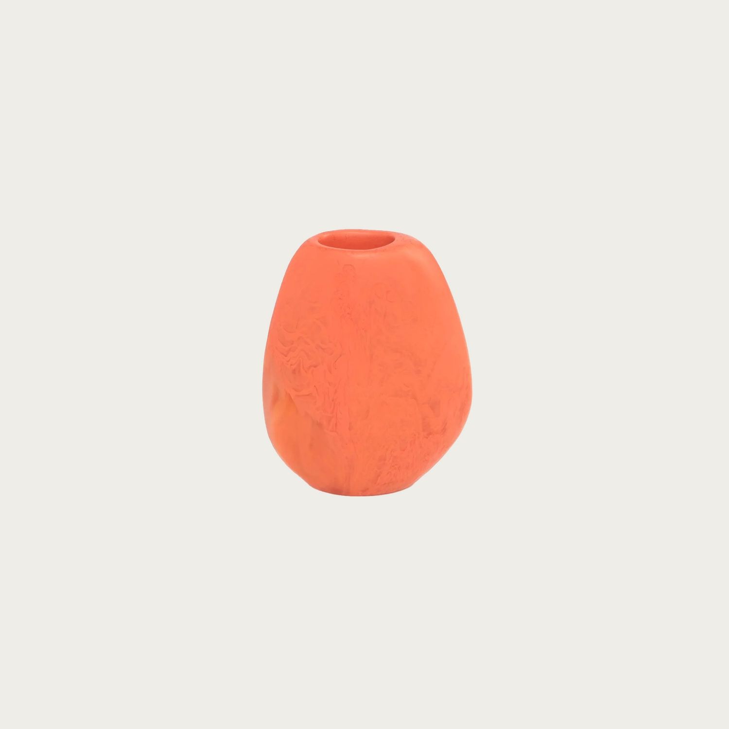 MEDIUM SKIPPING STONE VASE | CORAL SWIRL