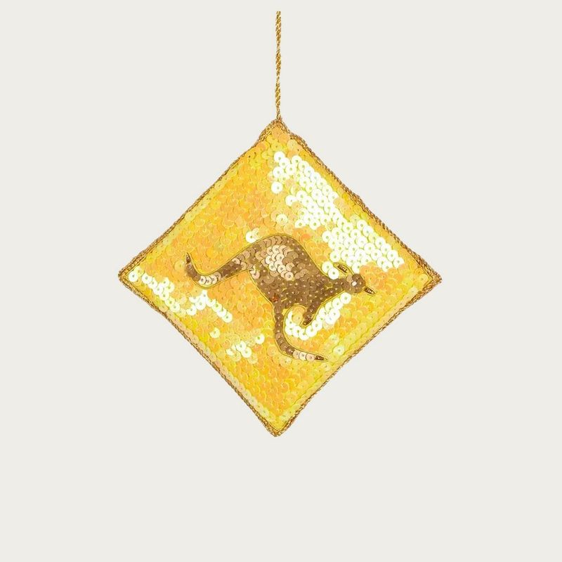 KANGAROO CROSSING ORNAMENT