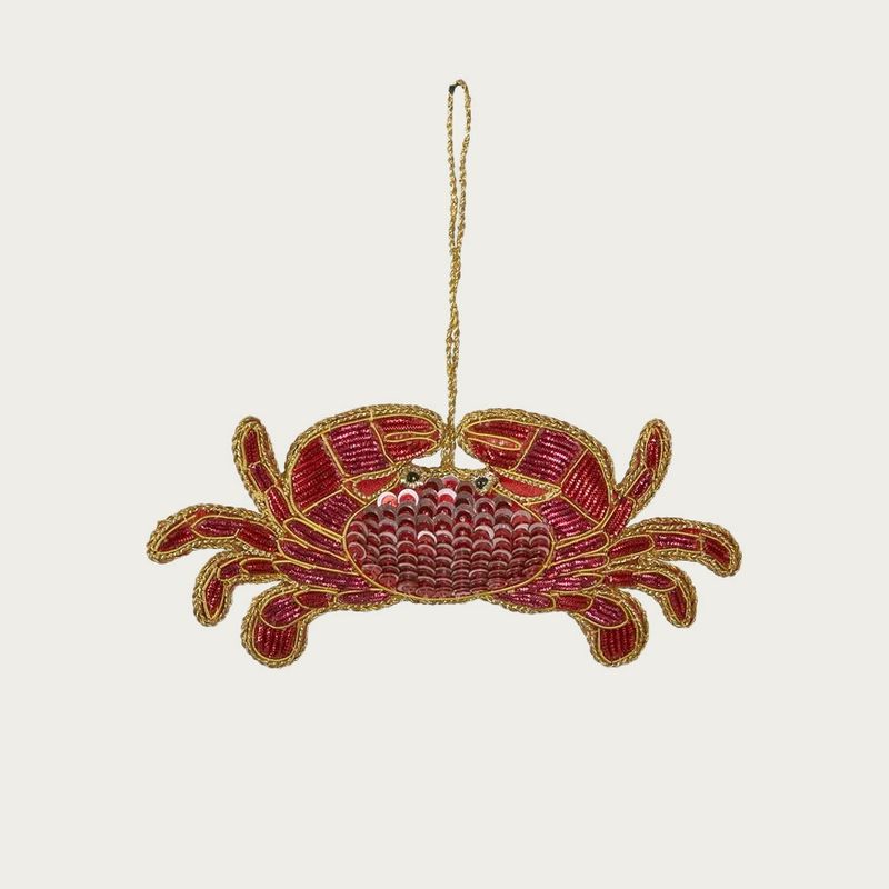 CRABBING AROUND SEQUIN ORNAMENT