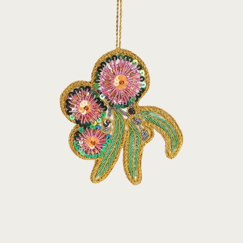GUMNUT FLOWER SEQUIN ORNAMENT