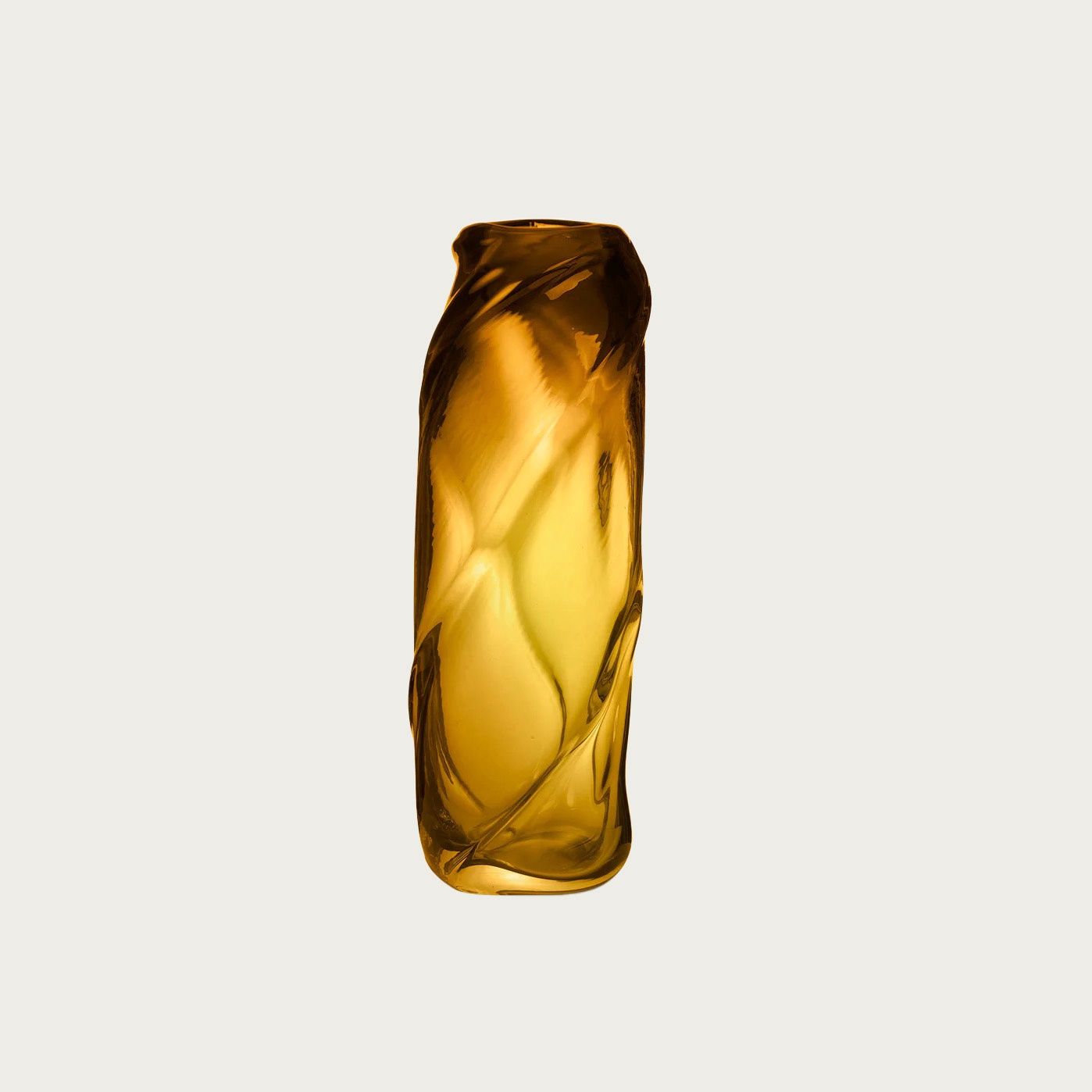 WATER SWIRL VASE, Size: AMBER