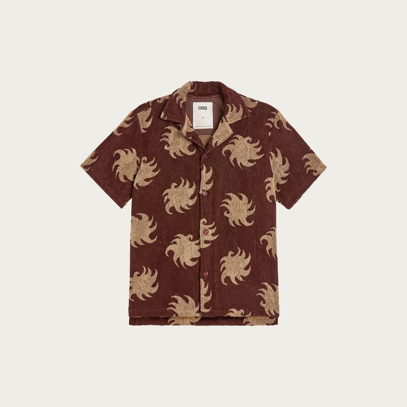 MOCHA EMBER CUBA TERRY SHIRT