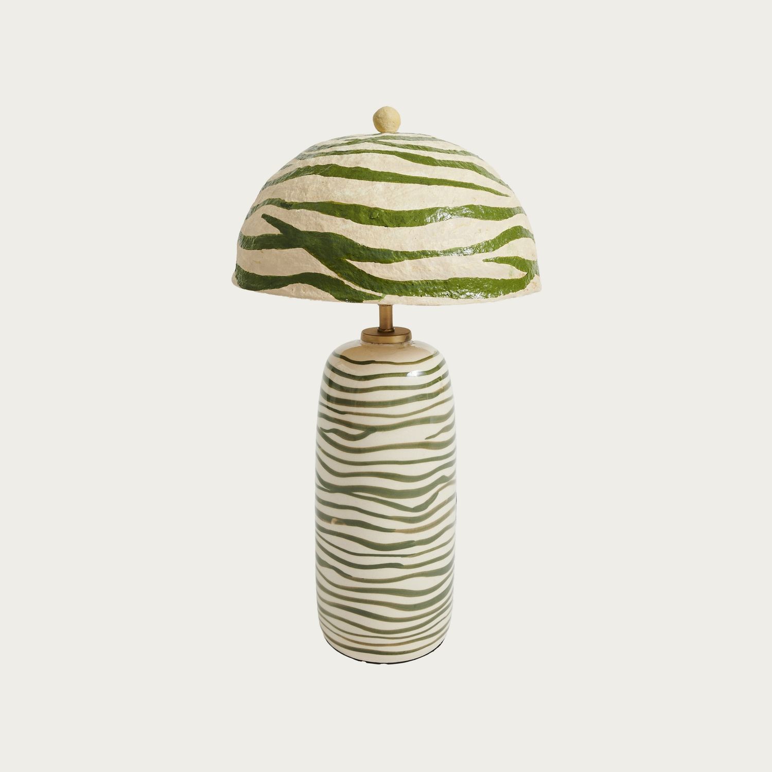 PINE RIPPLE CERAMIC TABLE LAMP
