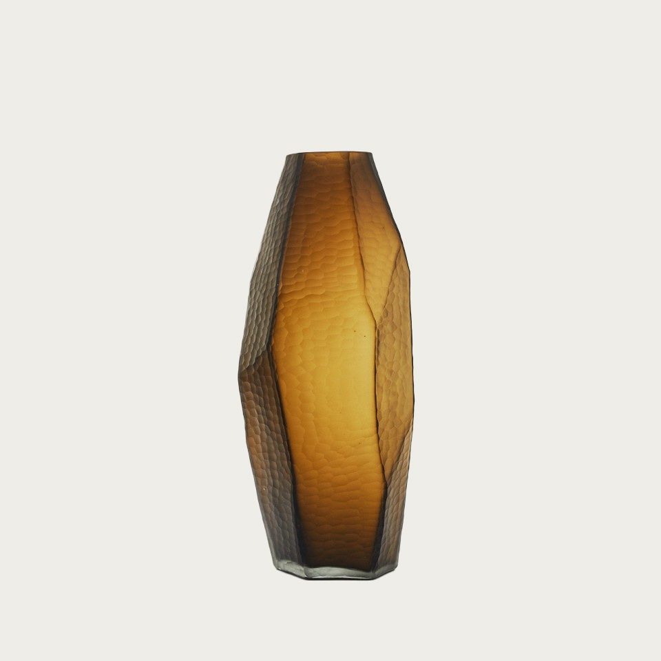 BEZEL VASE | AMBER, Size: LARGE