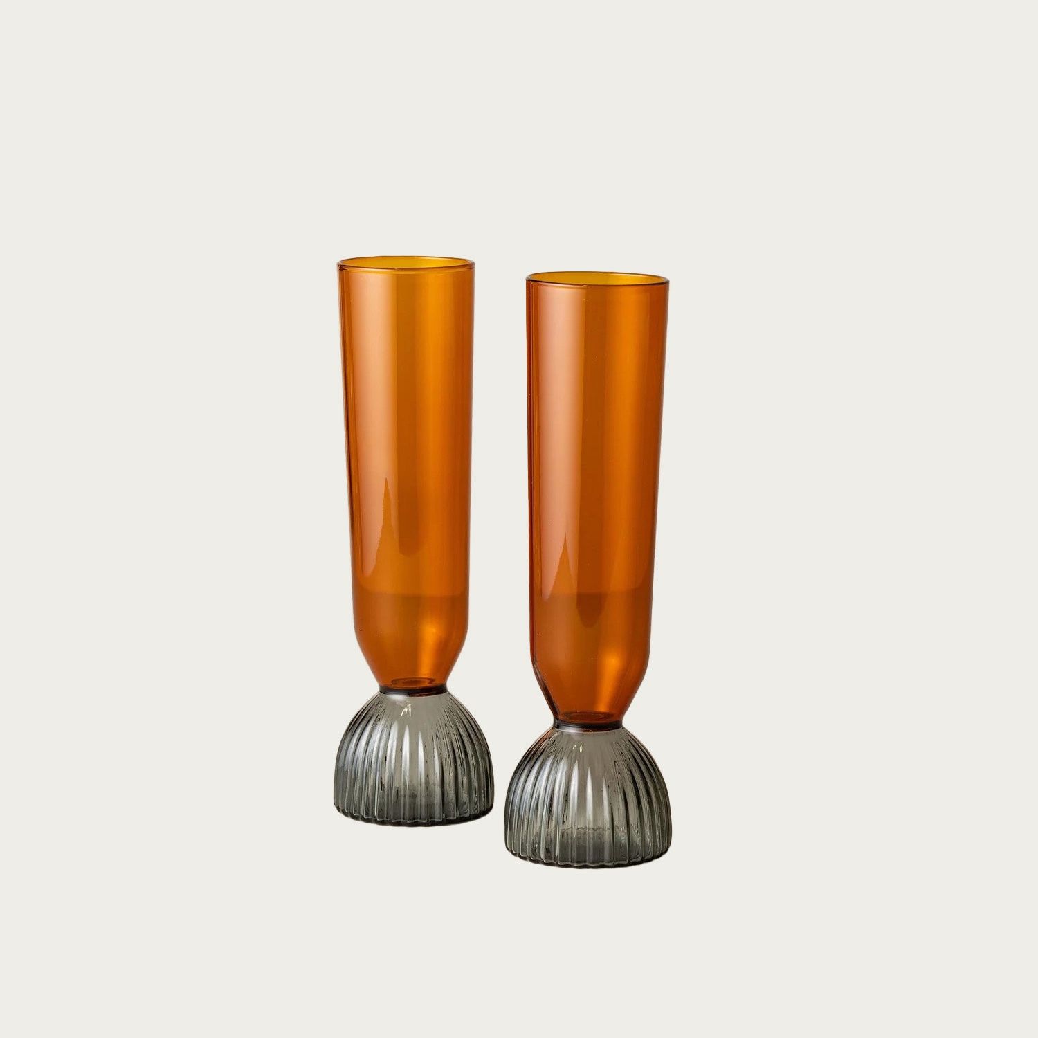 KAIROS CHAMPAGNE FLUTE, Colour: SMOKE-DARKAMBER