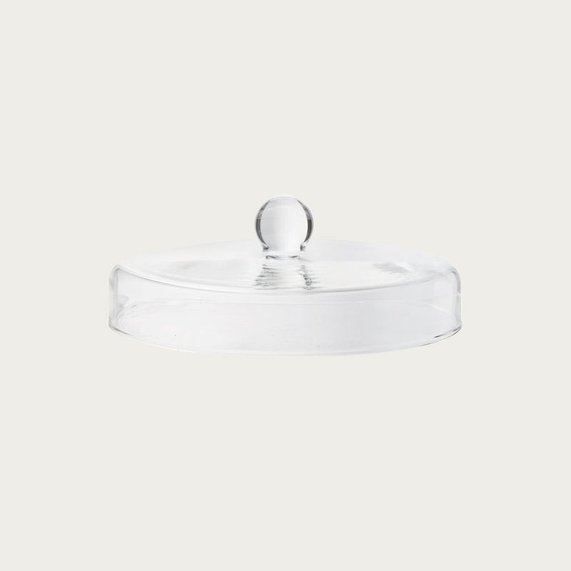 CLEAR GLASS CANDLE LID