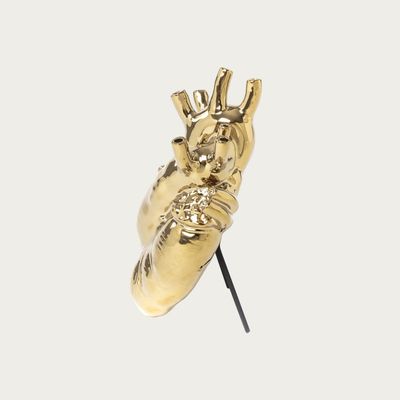LOVE IN BLOOM HEART VASE | GOLD