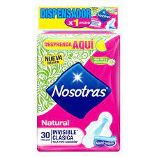 Toalla Higienica Clasica Nosotras Bs X 30
