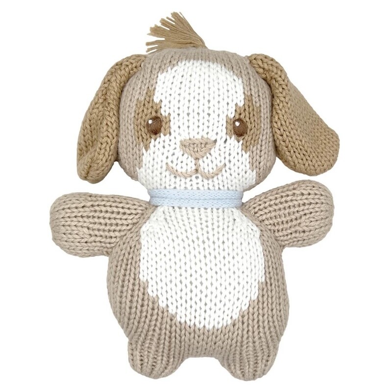 Zubels Scoops Boy Dog Rattle
